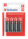 Batteri Alkaline Verbatim LR6/AA 1,5V, 4 stk. pr. pakke